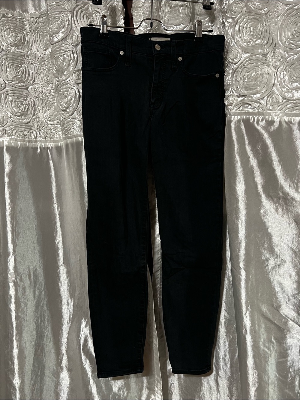 Madewell Black Skinny Jeans - Classic Dark Wash